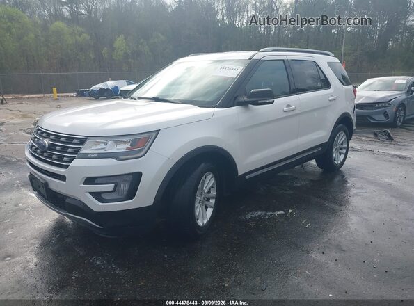 1FM5K7D86HGE22975 2017 FORD FORD EXPLORER Белый Передняя левая четверть