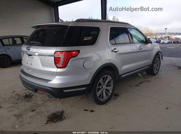 1FM5K7F84JGA82194 2018 FORD FORD EXPLORER Серебряный Задняя правая четверть