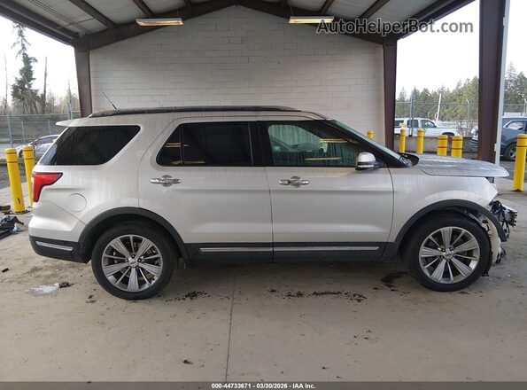 1FM5K7F84JGA82194 2018 FORD FORD EXPLORER Серебряный Панорамный вид салона 360°