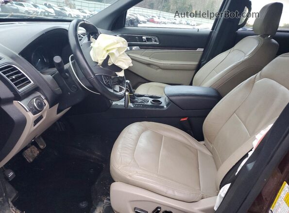 1FM5K7F85JGC63529 2018 FORD FORD EXPLORER Темно-бордовый Вид салона спереди