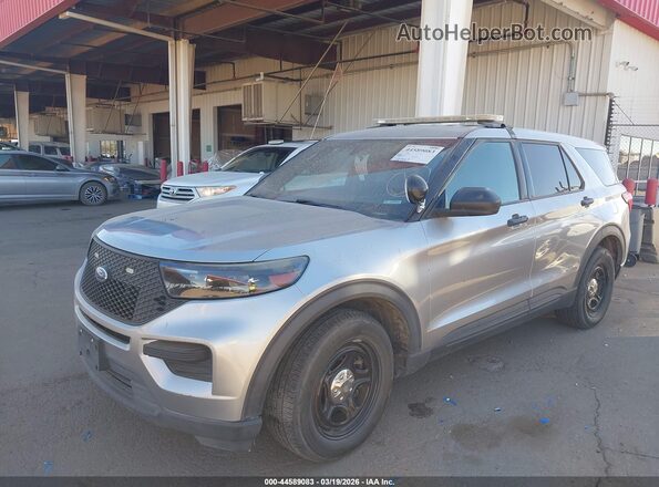 1FM5K8AB2LGD07742 2020 FORD POLICE INTERCEPTOR Silver Vista tres cuartos delantera izquierda