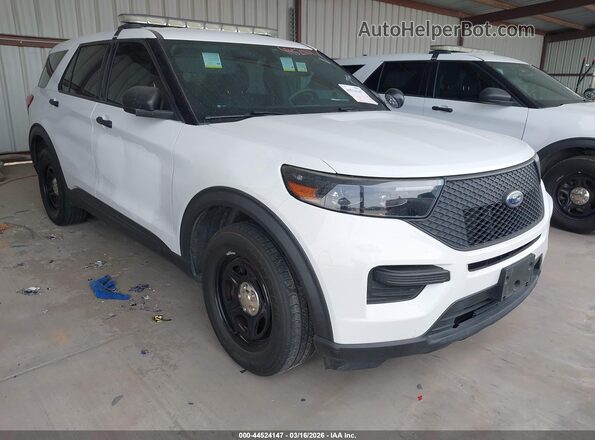 1FM5K8AB3MGA65397 2021 FORD POLICE INTERCEPTOR Белый Передняя правая четверть