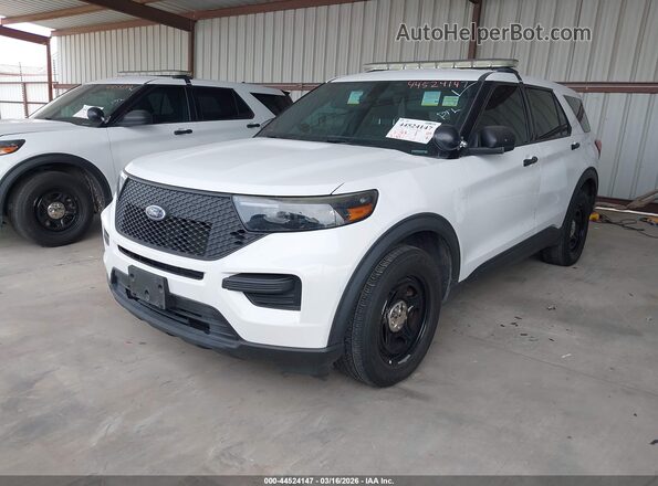 1FM5K8AB3MGA65397 2021 FORD POLICE INTERCEPTOR Белый Передняя левая четверть