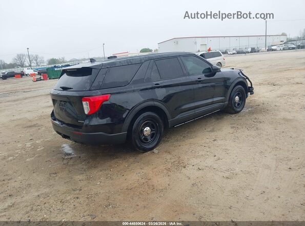 1FM5K8AB9MGA19458 2021 FORD POLICE INTERCEPTOR Black Задня права чверть
