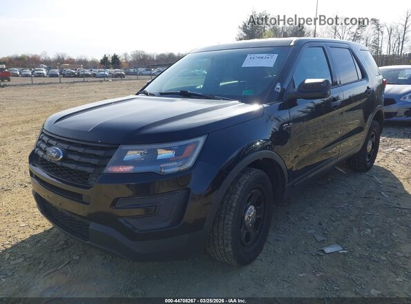 1FM5K8AR2GGA28665 2016 FORD UTILITY POLICE INTERCEPTOR Black Передня ліва чверть