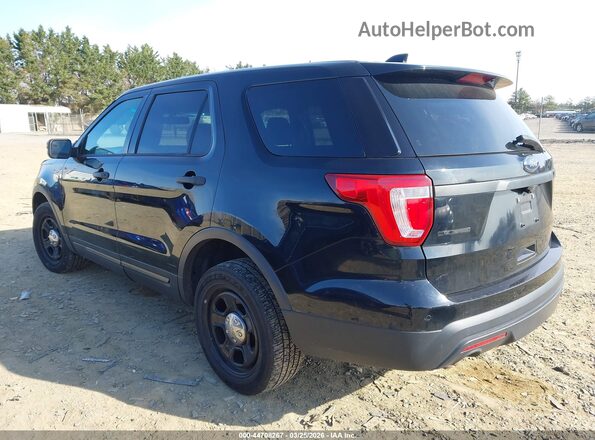 1FM5K8AR2GGA28665 2016 FORD UTILITY POLICE INTERCEPTOR Black Задня ліва чверть