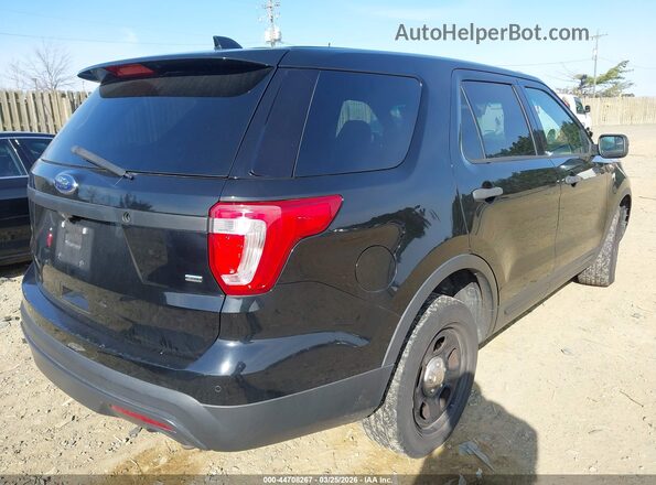 1FM5K8AR2GGA28665 2016 FORD UTILITY POLICE INTERCEPTOR Black Задня права чверть
