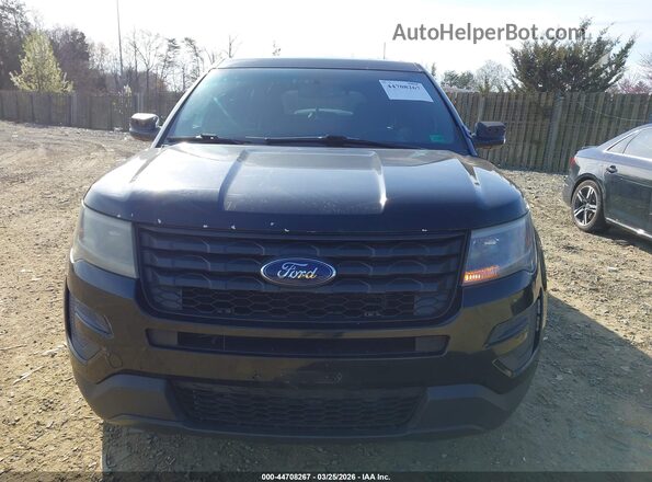 1FM5K8AR2GGA28665 2016 FORD UTILITY POLICE INTERCEPTOR Black Вид щитка приладів