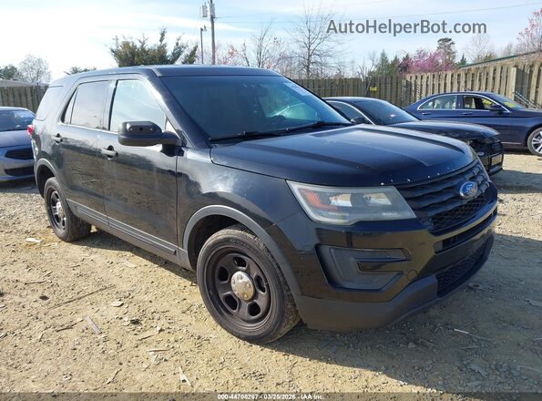 1FM5K8AR2GGA28665 2016 FORD UTILITY POLICE INTERCEPTOR Black Передня права чверть