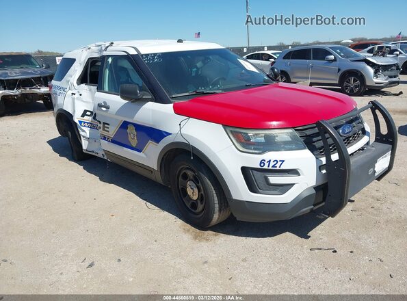 1FM5K8AR2GGC36254 2016 FORD UTILITY POLICE INTERCEPTOR White Передня права чверть