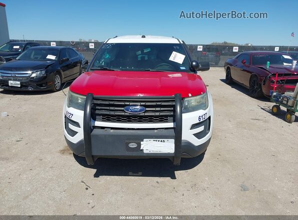 1FM5K8AR2GGC36254 2016 FORD UTILITY POLICE INTERCEPTOR White Вид панелі приладів