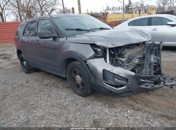 1FM5K8AR4KGA19801 2019 FORD POLICE INTERCEPTOR Gray Przód prawy