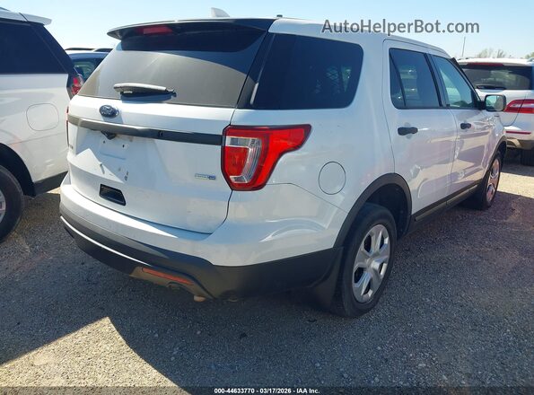 1FM5K8AR5GGA86768 2016 FORD UTILITY POLICE INTERCEPTOR Белый Задняя правая четверть