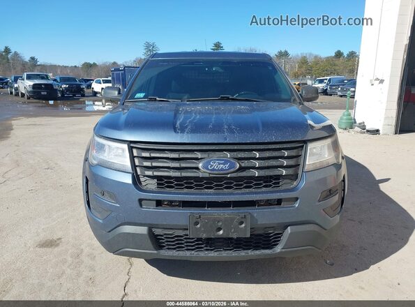1FM5K8AR5KGA32993 2019 FORD POLICE INTERCEPTOR Blue Vista interior trasera