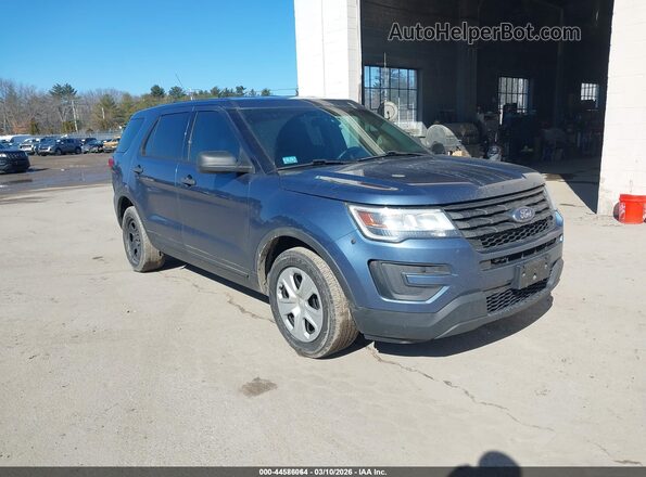 1FM5K8AR5KGA32993 2019 FORD POLICE INTERCEPTOR Blue Delantero derecho