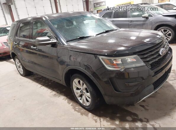 1FM5K8AR6HGC56847 2017 FORD UTILITY POLICE INTERCEPTOR Brown Przód prawy