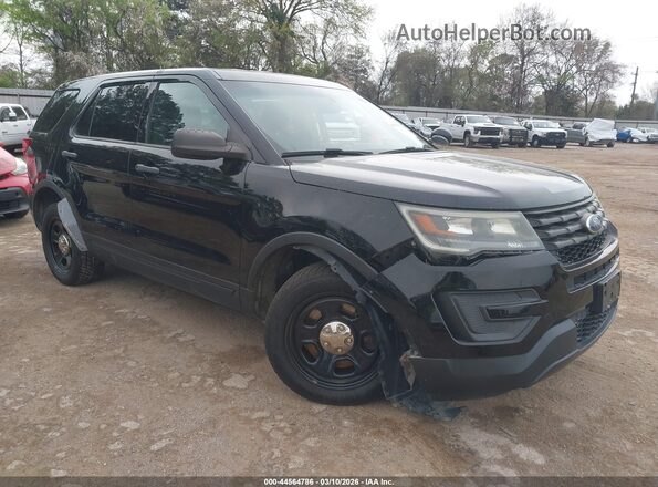 1FM5K8AR7HGA24662 2017 FORD UTILITY POLICE INTERCEPTOR Черный Передняя правая четверть