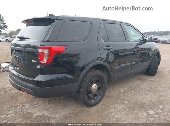 1FM5K8AR7HGA24662 2017 FORD UTILITY POLICE INTERCEPTOR Черный Задняя правая четверть