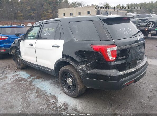 1FM5K8AR8GGA08386 2016 FORD UTILITY POLICE INTERCEPTOR Black Trasero izquierdo