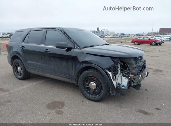 1FM5K8AR8GGC61840 2016 FORD UTILITY POLICE INTERCEPTOR Черный Передняя правая четверть