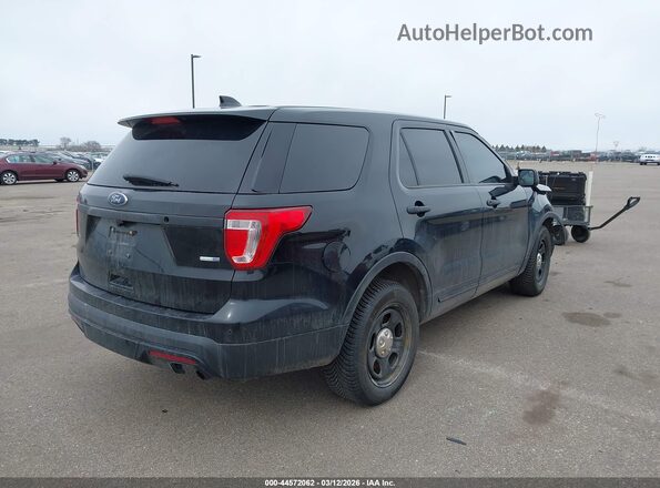 1FM5K8AR8GGC61840 2016 FORD UTILITY POLICE INTERCEPTOR Черный Задняя правая четверть