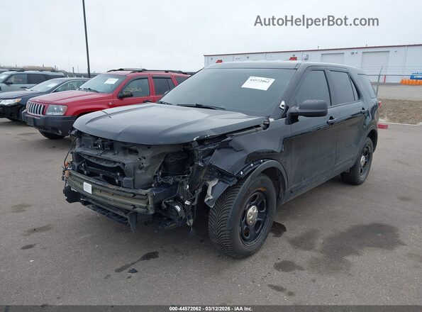 1FM5K8AR8GGC61840 2016 FORD UTILITY POLICE INTERCEPTOR Черный Передняя левая четверть