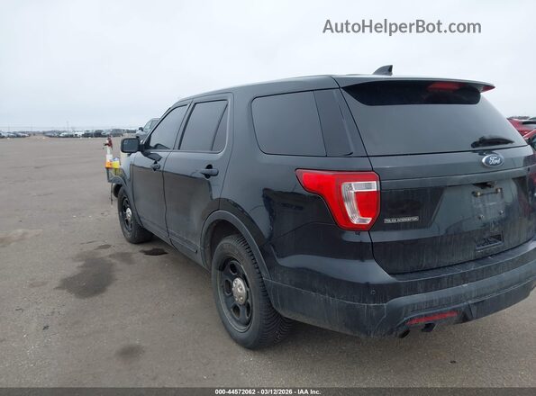 1FM5K8AR8GGC61840 2016 FORD UTILITY POLICE INTERCEPTOR Черный Задняя левая четверть