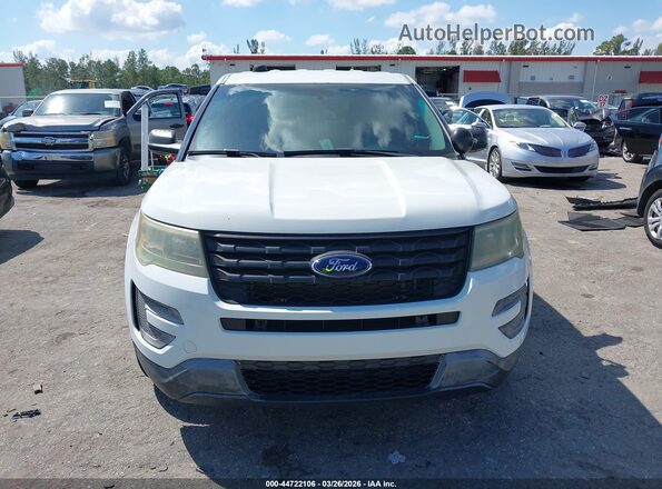 1FM5K8AR8GGC92103 2016 FORD UTILITY POLICE INTERCEPTOR Белый Вид щитка приборов