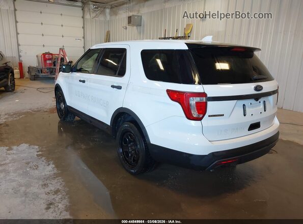 1FM5K8AR9GGC73382 2016 FORD UTILITY POLICE INTERCEPTOR Белый Задняя левая четверть