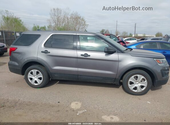 1FM5K8AR9GGC93471 2016 FORD UTILITY POLICE INTERCEPTOR Gray Widok wnętrza z tyłu