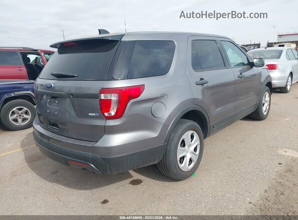 1FM5K8AR9GGC93471 2016 FORD UTILITY POLICE INTERCEPTOR Gray Tył prawy