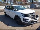 2018 Ford Police Interceptor Utility   White vin: 1FM5K8ARXJGC17877