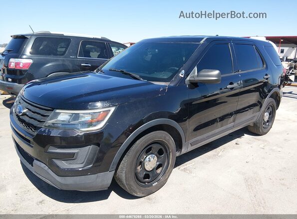 1FM5K8AT1HGE30660 2017 FORD UTILITY POLICE INTERCEPTOR Black Передня ліва чверть