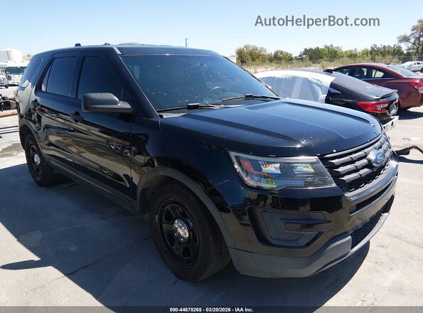 1FM5K8AT1HGE30660 2017 FORD UTILITY POLICE INTERCEPTOR Black Передня права чверть