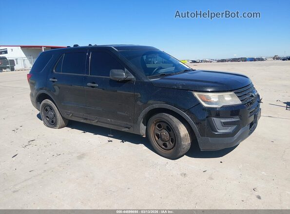 1FM5K8AT3HGE01631 2017 FORD UTILITY POLICE INTERCEPTOR Черный Передняя правая четверть