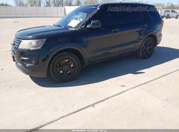 1FM5K8AT3HGE01631 2017 FORD UTILITY POLICE INTERCEPTOR Черный Передняя левая четверть