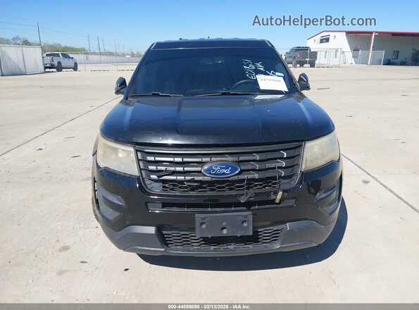 1FM5K8AT3HGE01631 2017 FORD UTILITY POLICE INTERCEPTOR Черный Вид щитка приборов