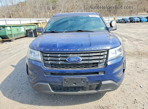 1FM5K8AT3KGA65132 2019 FORD FORD EXPLORER Синий Вид спереди