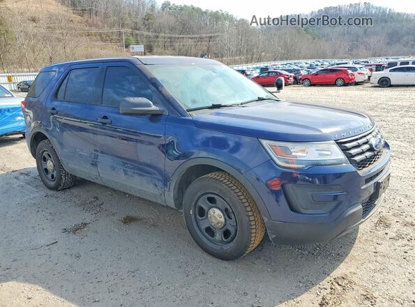 1FM5K8AT3KGA65132 2019 FORD FORD EXPLORER Синий Передняя правая четверть