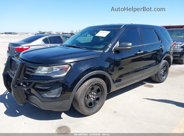 1FM5K8AT5HGE01601 2017 FORD UTILITY POLICE INTERCEPTOR Черный Передняя левая четверть