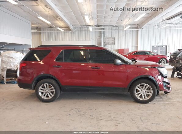 1FM5K8B82HGA54755 2017 FORD FORD EXPLORER Красный Панорамный вид салона 360°