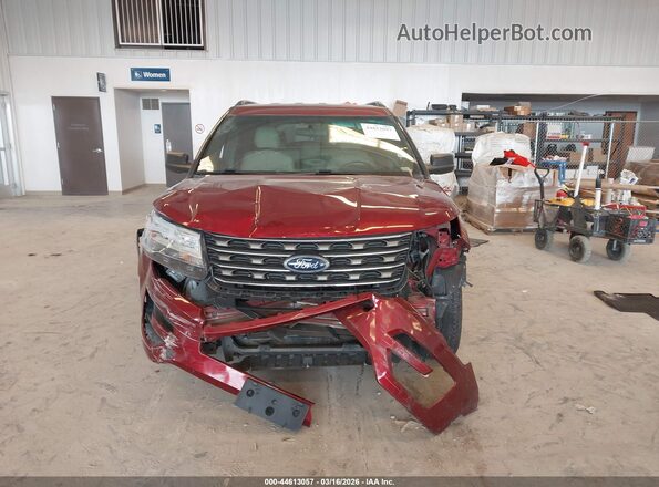 1FM5K8B82HGA54755 2017 FORD FORD EXPLORER Красный Вид задней части салона