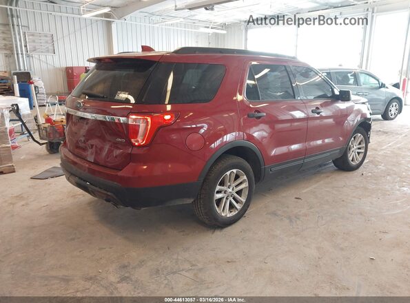 1FM5K8B82HGA54755 2017 FORD FORD EXPLORER Красный Задняя правая четверть