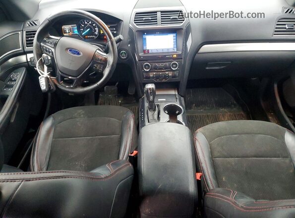 1FM5K8D81JGA65295 2018 FORD FORD EXPLORER Серый Вид панели приборов