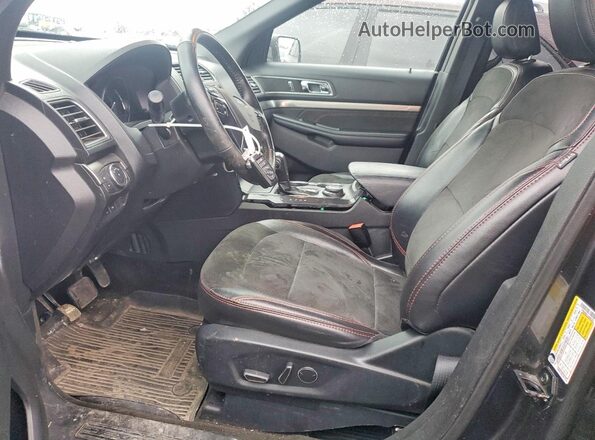 1FM5K8D81JGA65295 2018 FORD FORD EXPLORER Серый Вид салона спереди