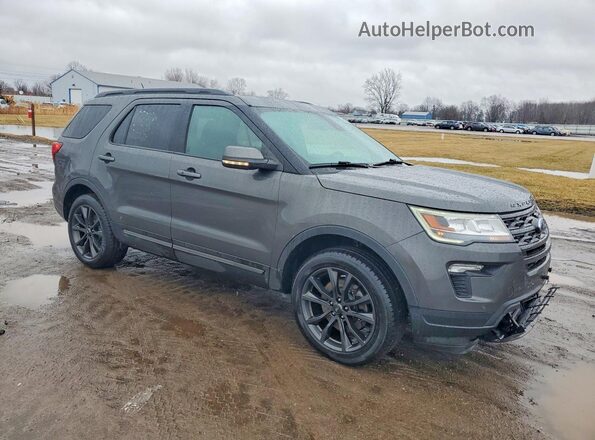 1FM5K8D81JGA65295 2018 FORD FORD EXPLORER Серый Передняя правая четверть