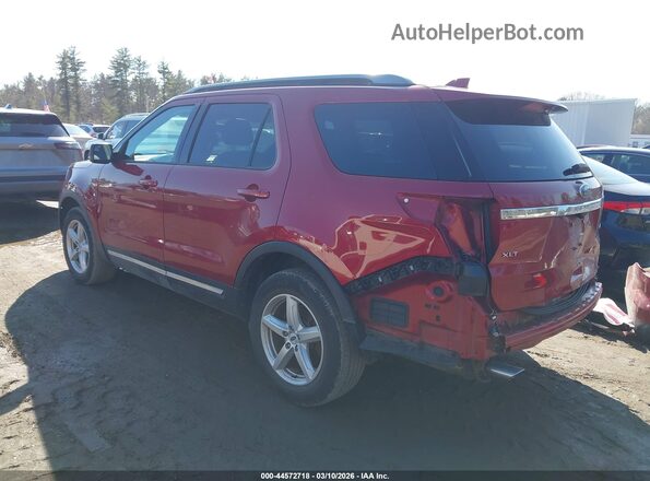 1FM5K8D83HGC30564 2017 FORD FORD EXPLORER Красный Задняя левая четверть