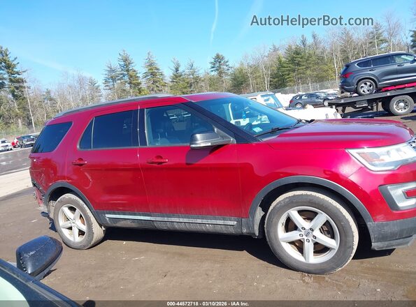 1FM5K8D83HGC30564 2017 FORD FORD EXPLORER Красный Панорамный вид салона 360°