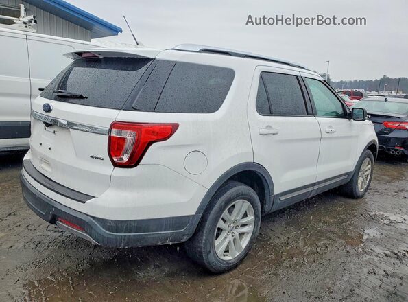 1FM5K8D83KGB46641 2019 FORD FORD EXPLORER White Tył prawy