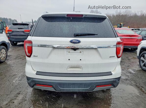 1FM5K8D83KGB46641 2019 FORD FORD EXPLORER White Widok z tyłu